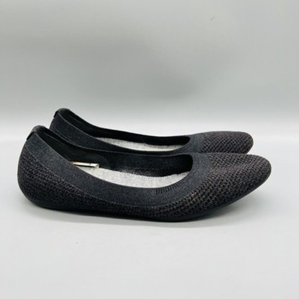Allbirds Shoes Womens 10 Black Knit Tree Breezer Ballet Flats Slip On Comfort